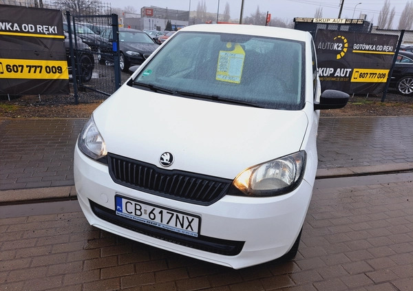 Skoda Citigo cena 17900 przebieg: 155000, rok produkcji 2014 z Bydgoszcz małe 56